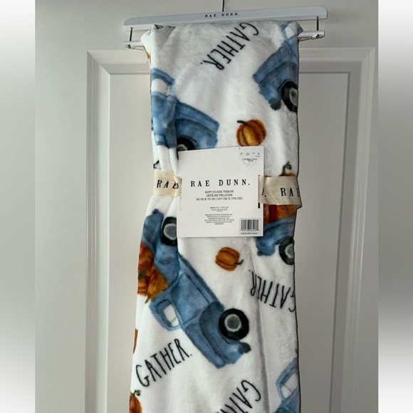 Rae Dunn Gather Truck Throw Blanket - Picture 1 of 3